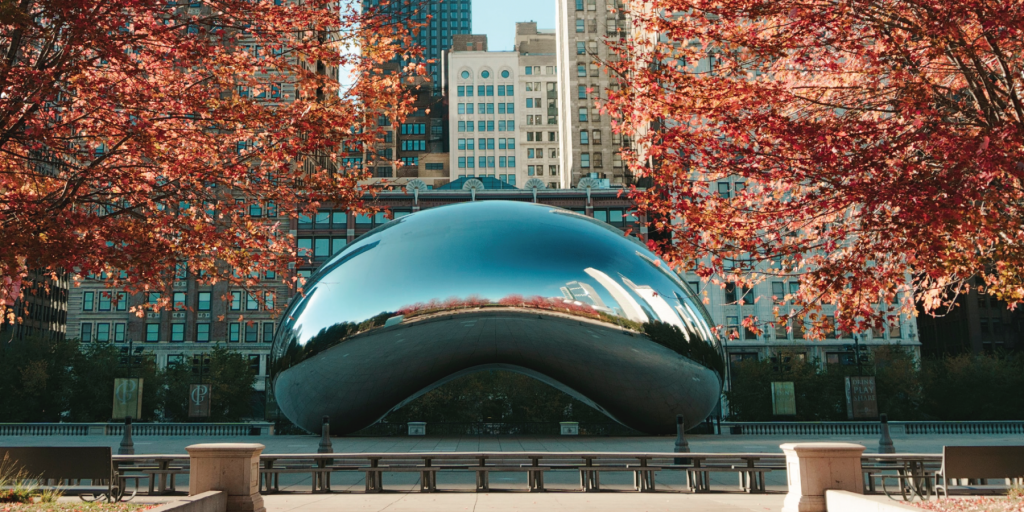 Chicago bean in the fall. 